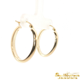 Load image into Gallery viewer, 14K Yellow Gold Classic Oval Hoop Earrings