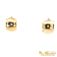 Load image into Gallery viewer, 14K Yellow Gold Wide Rimmed Hoop Earrings