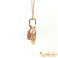 Load image into Gallery viewer, 14K Yellow Gold Checkerboard Citrine Swirl Pendant