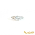Load image into Gallery viewer, Platinum Vintage Diamond Split-Shank Ring