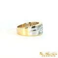 Load image into Gallery viewer, 18K Yellow Gold and Platinum Diamond Band
