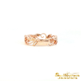 Load image into Gallery viewer, 14K Rose Gold Leaf Diamond Band