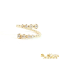 Load image into Gallery viewer, 14K Yellow Gold Diamond Flexible Bypass Ring