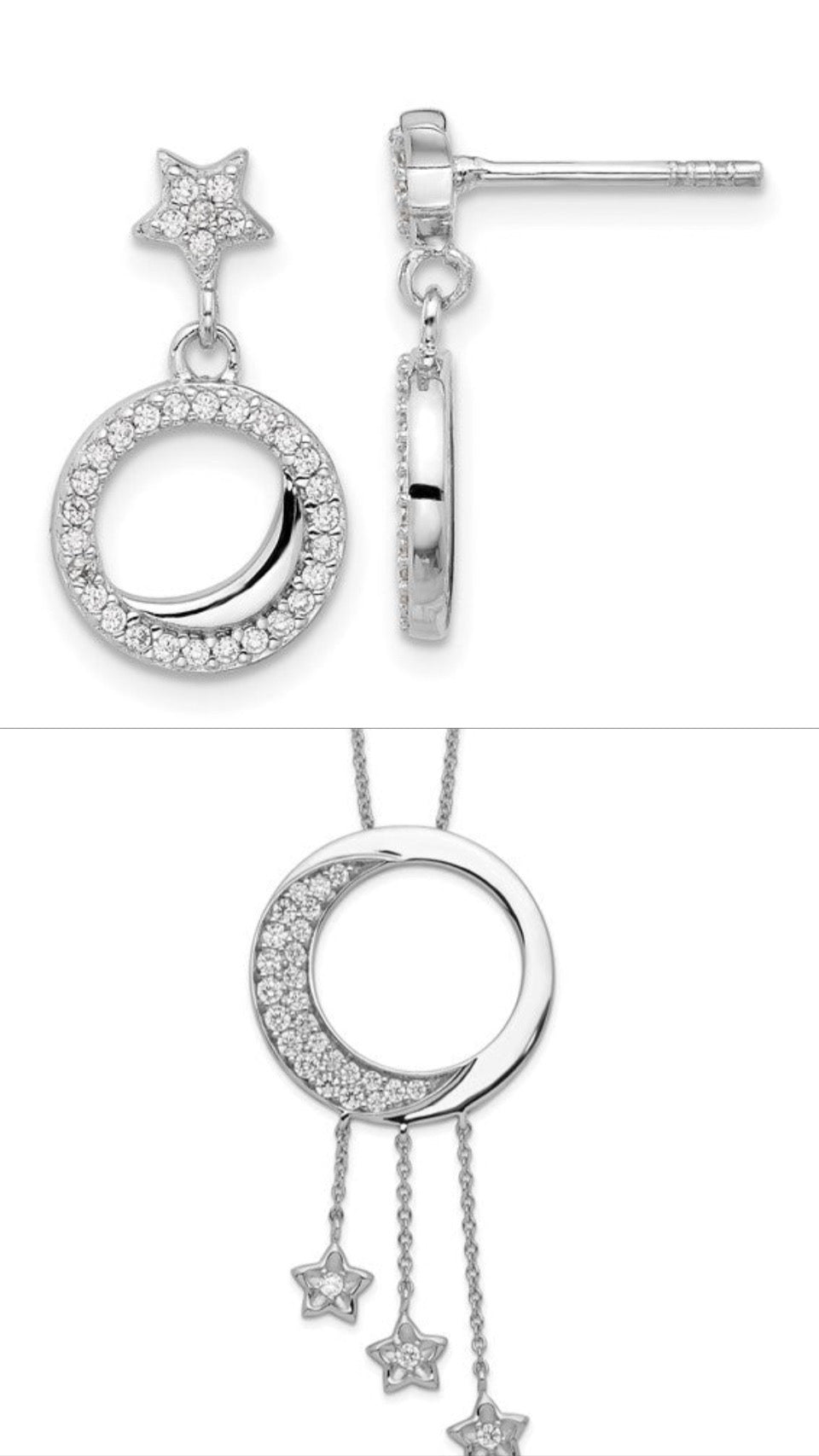 Reach for the Stars Necklace and Earring Brevard Schools Foundation 2-piece set