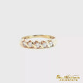 Load and play video in Gallery viewer, 14K Yellow Gold Diamond Anniversary Ring