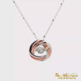 Load and play video in Gallery viewer, Sterling Silver and CZ Early Steps Necklace