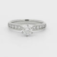 Load and play video in Gallery viewer, Platinum Channel Set Diamond Engagement Ring