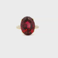 Load and play video in Gallery viewer, 18K Yellow Gold Rubellite and Diamond Ring