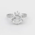 Load and play video in Gallery viewer, Platinum Old European Diamond Ring