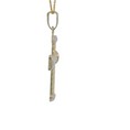 Load image into Gallery viewer, 14K Two Tone Rope Cross Pendant
