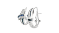 Load image into Gallery viewer, Blue Sapphire and Diamond Earrings
