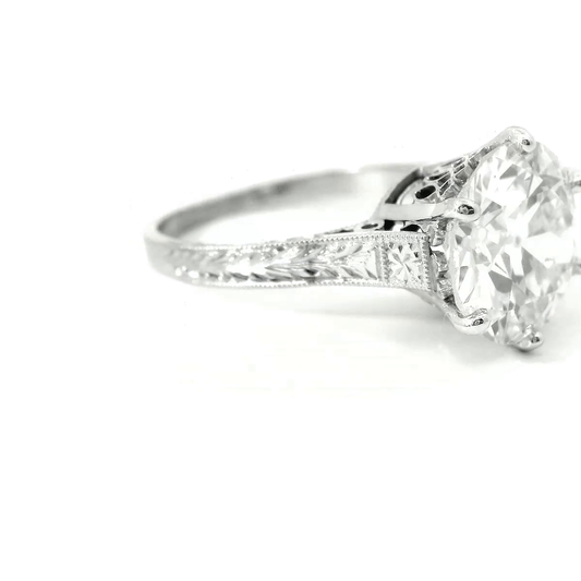 Platinum Old European Diamond Ring