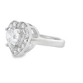 Load image into Gallery viewer, Platinum Gold Heart-Shaped Diamond Ring
