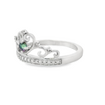 Load image into Gallery viewer, Sterling Silver Mystic Topaz and Diamond Self-Love Crown Ring
