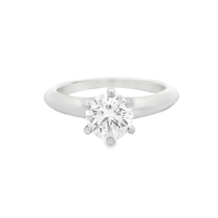 Platinum Tiffany & Co. .78 Ct. Diamond Ring