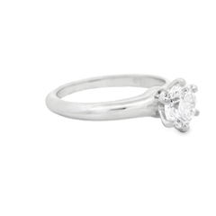 Platinum Tiffany & Co. .78 Ct. Diamond Ring