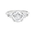Load image into Gallery viewer, Platinum Three Stone Lab Grown Diamond Engagement Ring
