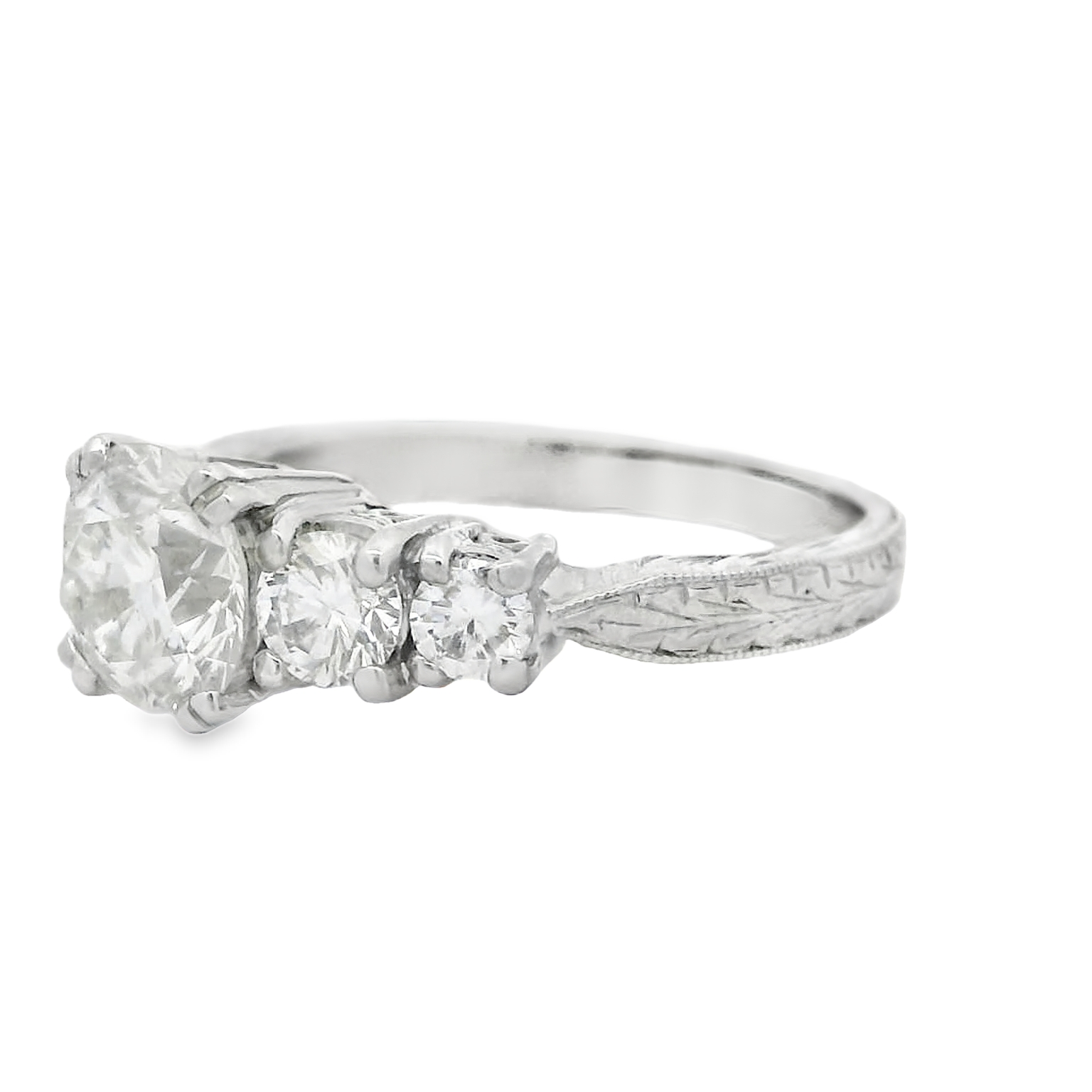 Platinum Five Stone Diamond Engagement Ring