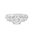 Load image into Gallery viewer, Platinum Five Stone Diamond Engagement Ring
