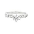 Load image into Gallery viewer, Platinum Channel Set Diamond Engagement Ring
