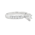Load image into Gallery viewer, Platinum Channel Set Diamond Engagement Ring
