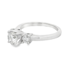 Load image into Gallery viewer, 14k White Gold Three Stone Diamond Engagement Ring
