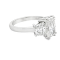 Load image into Gallery viewer, Platinum Three Stone Radiant  Lab Grown Diamond Ring
