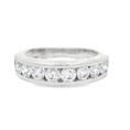 Load image into Gallery viewer, 14k White Gold Diamond Channel Band
