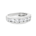Load image into Gallery viewer, 14k White Gold Diamond Channel Band
