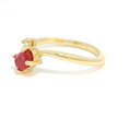Load image into Gallery viewer, 14K Yellow Gold Oval Spinel and Diamond Ring
