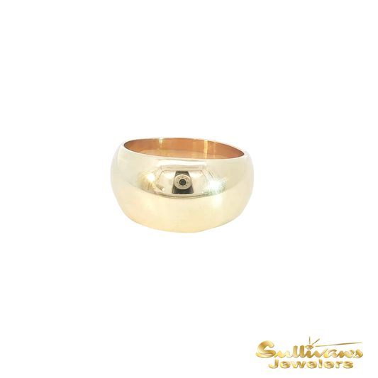 14KT Classic Yellow Gold Dome Band Ring