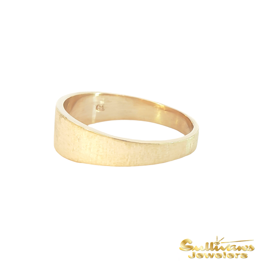 Solid Gold Minimalist Band Ring