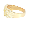 Load image into Gallery viewer, 14K Yellow Gold Nugget Design Band Ring
