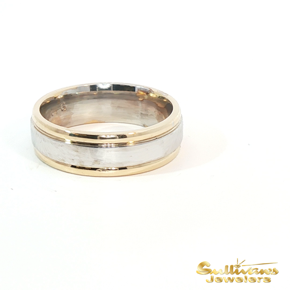 14K Two-Tone Gold Wedding Band