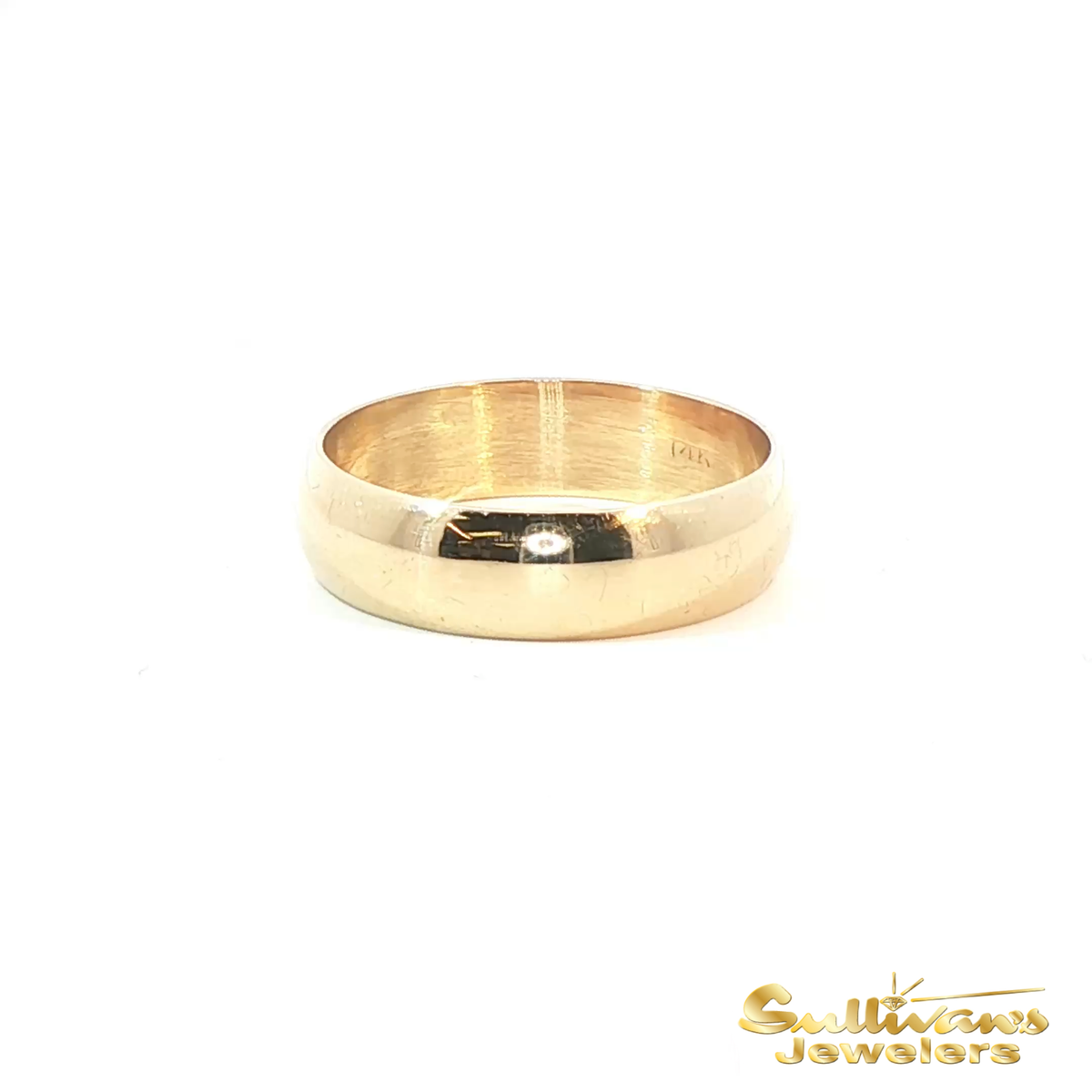 14K Yellow Gold Wedding Band