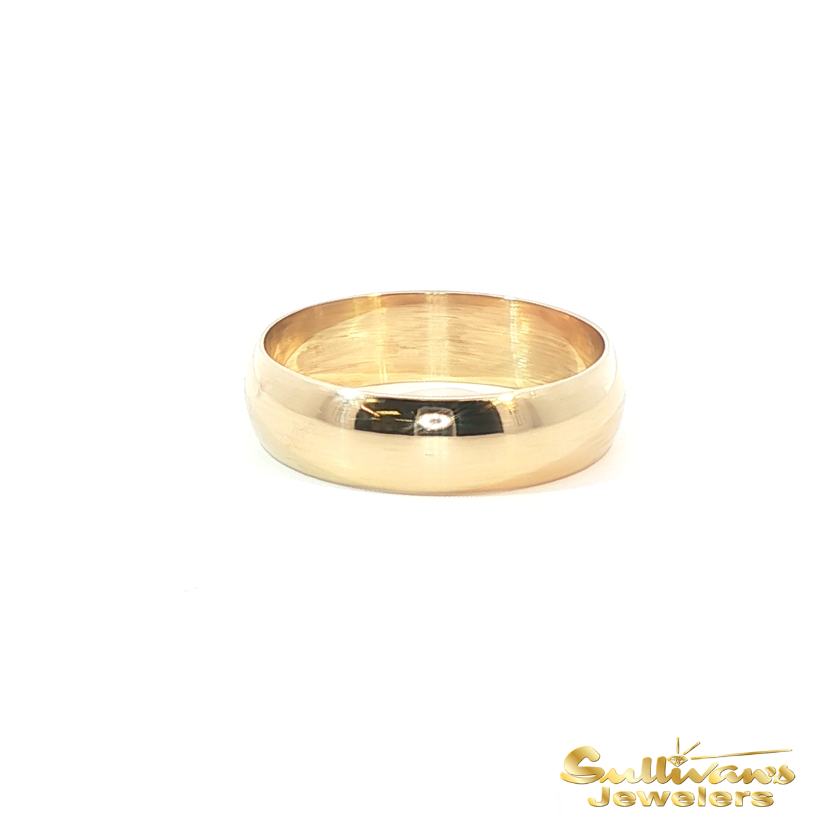 14K Yellow Gold Wedding Band