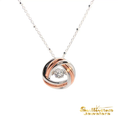 Load image into Gallery viewer, Sterling Silver and CZ Early Steps Necklace
