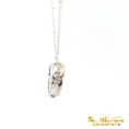 Load image into Gallery viewer, Sterling Silver and CZ Early Steps Necklace

