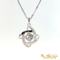 Load image into Gallery viewer, Sterling Silver and CZ Ways for Life Wrap Pendant
