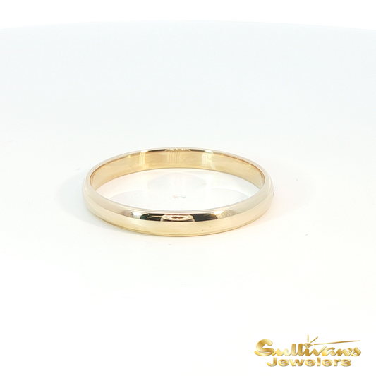 14K Yellow Gold Classic Wedding Band