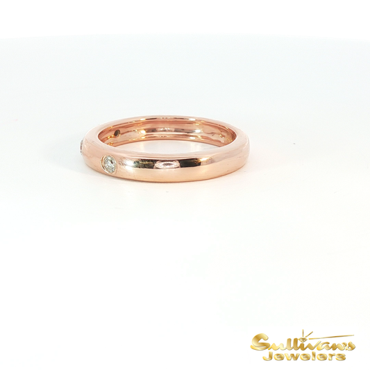 10K Rose Gold Diamond Ring