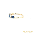Load image into Gallery viewer, 14K Yellow Gold Sapphire and Diamond Ring
