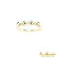 Load image into Gallery viewer, 14K Yellow Gold Sapphire and Diamond Ring
