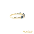 Load image into Gallery viewer, 14K Yellow Gold Sapphire and Diamond Ring
