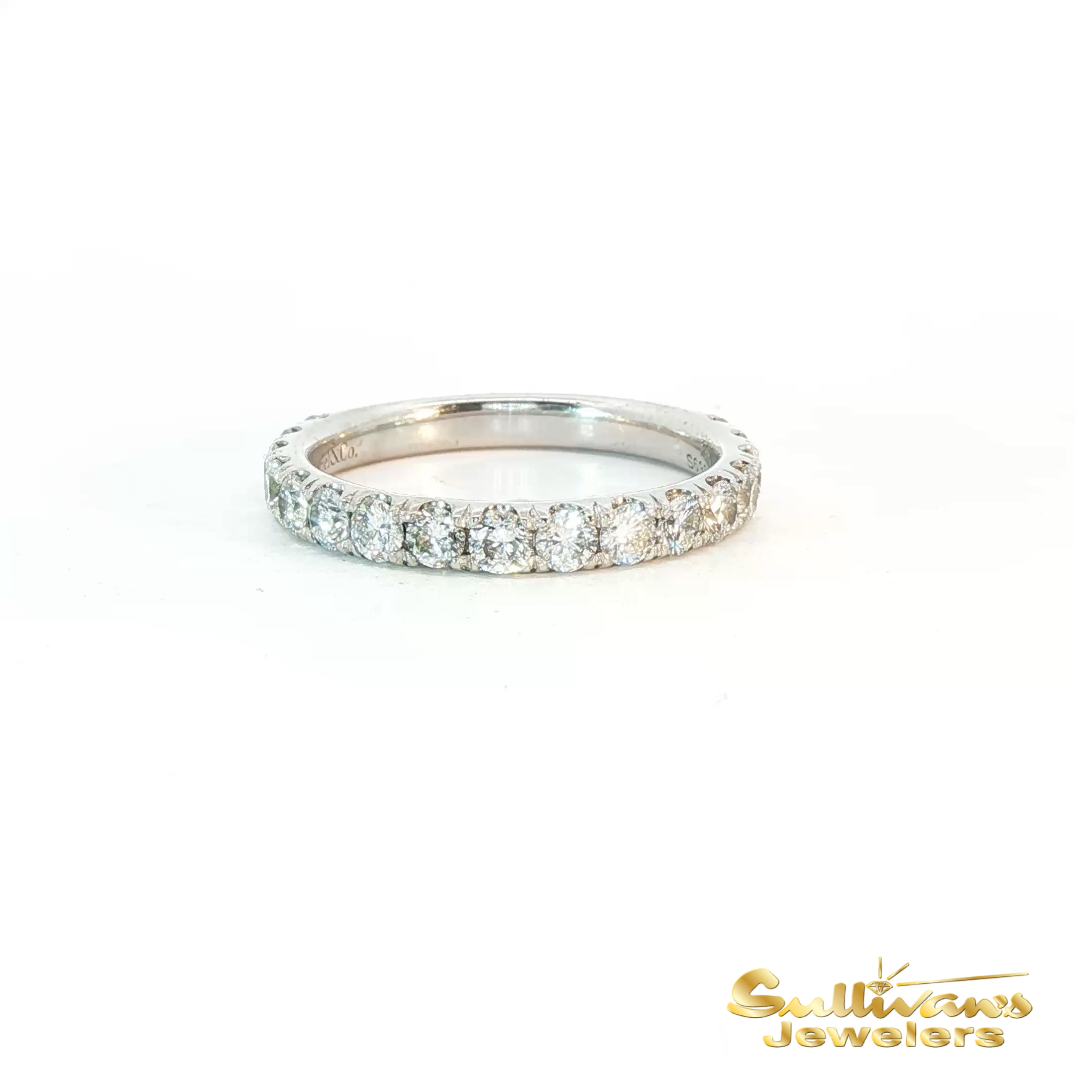 14K White Gold Gabriel & Co Diamond Anniversary Ring