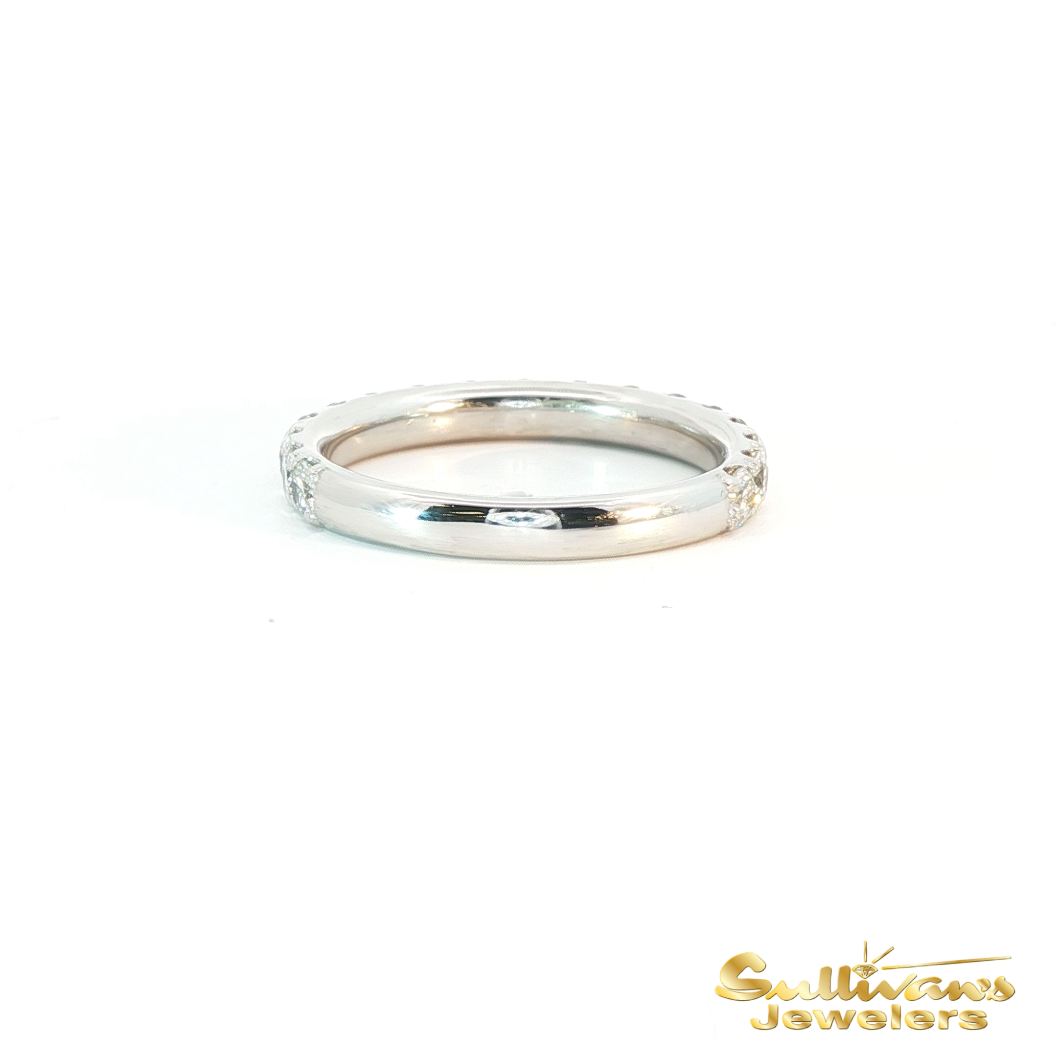 14K White Gold Gabriel & Co Diamond Anniversary Ring