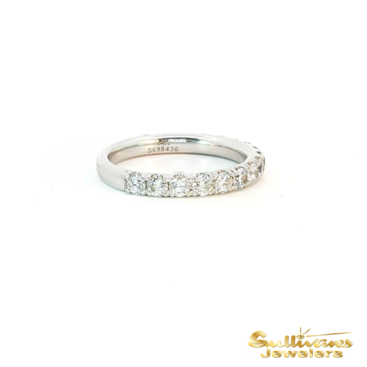 14K White Gold Gabriel & Co Diamond Anniversary Ring