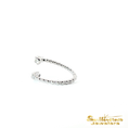 Load image into Gallery viewer, 14K White Gold Diamond Flexible Bypass Ring
