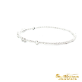 Load image into Gallery viewer, 14K White Gold Flexible Bangle Diamond Bracelet
