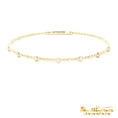 Load image into Gallery viewer, 14K Yellow Gold Beaded Bracelet with Round Brilliant Cut Diamonds

